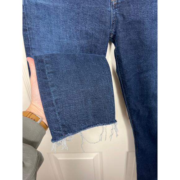 AGOLDE Denim Nico High Rise Slim Straight Leg Jean in Cabana Dark Wash 29 - Picture 3 of 8